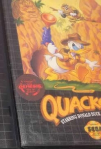 Quackshot Starring Donald Duck (Sega Quality label) Box Art