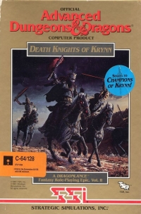 Advanced Dungeons & Dragons: Death Knights of Krynn Box Art