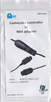 GameCube Controller to N64 Adapter (black) Box Art