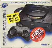Sega Saturn (Video Game Sampler Enclosed / Includees 3 Free Games) Box Art