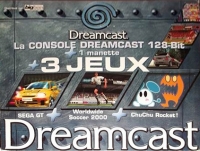Sega Dreamcast - Sega GT / Worldwide Soccer 2000 / ChuChu Rocket! Box Art