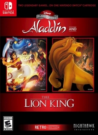 Disney Classic Games: Aladdin and The Lion King - Retro Edition (plastic case) Box Art