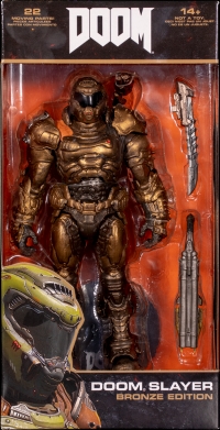Doom Slayer Bronze Edition Figure Box Art