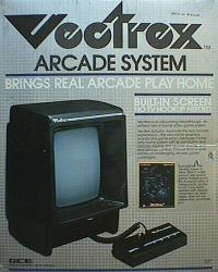 GCE Vectrex Arcade System Box Art