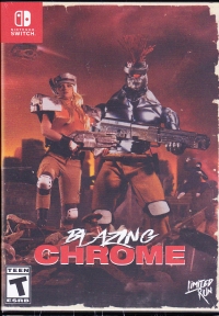 Blazing Chrome (VHS case) Box Art