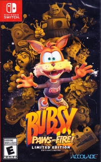 Bubsy: Paws on Fire! - Limited Edition (brown cast cover) Box Art