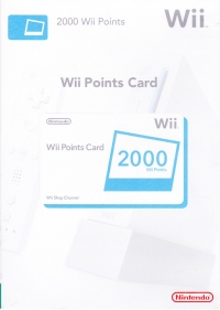 Wii Points Card - 2000 Wii Points (box) [UK] Box Art
