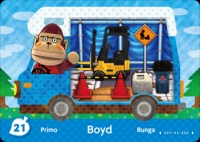 Animal Crossing - Welcome amiibo #21 Boyd [NA] Box Art