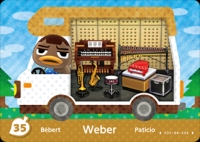 Animal Crossing - Welcome amiibo #35 Weber [NA] Box Art