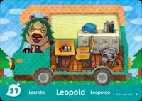 Animal Crossing - Welcome amiibo #37 Leopold [NA] Box Art