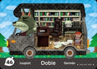 Animal Crossing - Welcome amiibo #46 Dobie [NA] Box Art