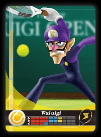 Mario Sports Superstars - Waluigi (Tennis) [NA] Box Art