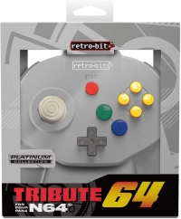 Retro-Bit Tribute 64 Controller (Classic Grey) Box Art