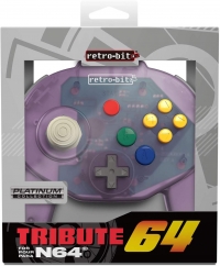 Retro-Bit Tribute 64 Controller (Atomic Purple) Box Art