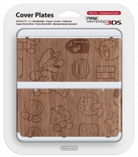 New Nintendo 3ds Cover Plate No.010 Super Mario Wood Box Art