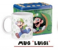 Luigi Mug and Tin Box Box Art