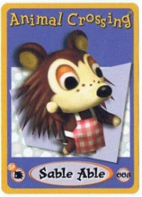 Animal Crossing - 1-008 Sable Able Box Art