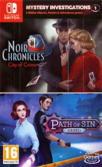 Mystery Investigations 1: Noir Chronicles: City of Crime / Path of Sin: Greed Box Art