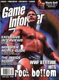 Game Informer #76 (WWF Attitude Hits Rock Bottom) Box Art