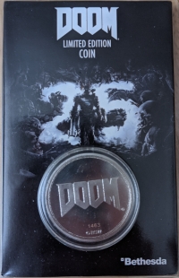 Doom 25th Anniversary Commemorative Coin Box Art