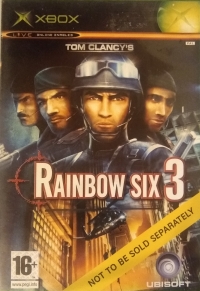 Tom Clancy's Rainbow Six 3 (Not to be Sold Separately) Box Art