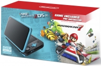 Nintendo 2DS XL - Mario Kart 7 (Black / Turquoise) Box Art