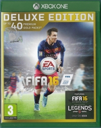 FIFA 16 - Deluxe Edition (Up to 40 Premium Gold Packs) Box Art