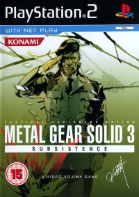 Metal Gear Solid 3: Subsistence [UK] Box Art