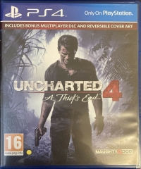 Uncharted 4: A Thief's End (Includes Bonus Multiplayer DLC / yellow dot) Box Art