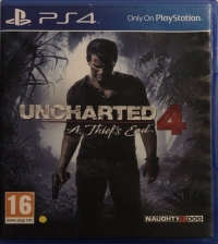 Uncharted 4: A Thief's End (yellow dot) Box Art