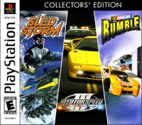 Sled Storm / Need for Speed III: Hot Pursuit / NASCAR Rumble - Collectors' Edition Box Art