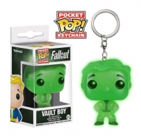 Fallout - Vault Boy Green Glow in the Dark Exclusive Pocket Pop! Keychain Box Art