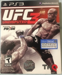 UFC Undisputed 3 (Only at Walmart) Box Art