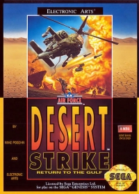 Desert Strike: Return to the Gulf (USA Cart) Box Art