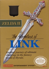 Zelda II: The Adventure of Link (oval Seal of Quality) Box Art