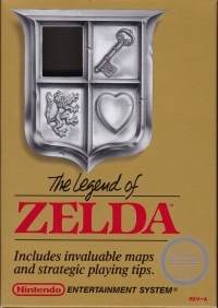 Legend of Zelda, The (3 screw cartridge / Nintendo® / Made in Japan / REV-A / NES-ZL-USA) Box Art