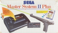 Sega Master System II Plus - Alex Kidd in Miracle World / Operation Wolf [UK] Box Art