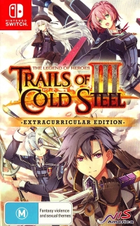 Legend of Heroes, The: Trails of Cold Steel III - Extracurricular Edition Box Art