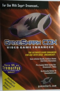 InterAct GameShark CDX Video Game Enhancer Box Art