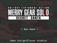 Merry Gear Solid: Secret Santa Box Art
