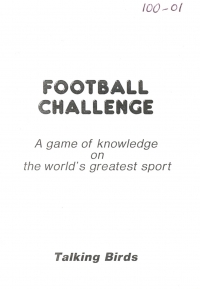 Football Challenge Box Art