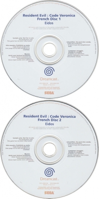 Resident Evil Code: Veronica (French) Box Art