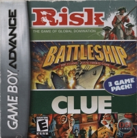 Risk / Battleship / Clue (3 Game Pack!) Box Art