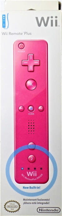 Nintendo Wii Remote Plus (pink) Box Art