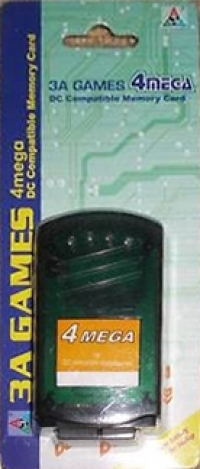 3A Games 4 Mega DC Compatible Memory Card (green) Box Art