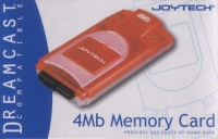 Joytech 4Mb Memory Card (orange) Box Art