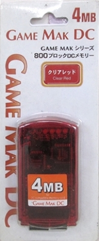 Game Mak DC 4 MB (Clear Red) Box Art