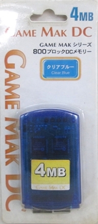 Game Mak DC 4 MB (Clear Blue) Box Art