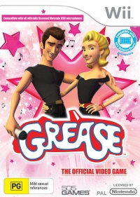 Grease: The Official Video Game Box Art