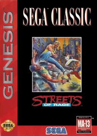 Streets of Rage - Sega Classic (VRC) Box Art